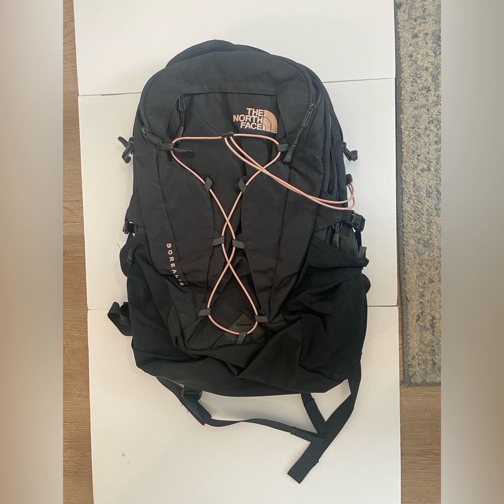 The North Face Black/Pink Borealis Women's Backpack